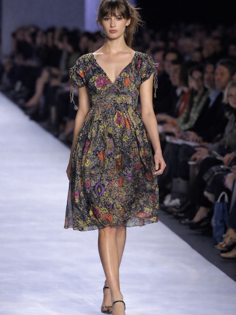 Vintage Designer Matthew Williamson 100% Silk Floral Dress US6 Boho Luxe Rare